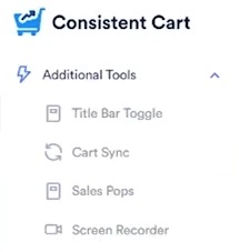 Consistent Cart Additional Tools