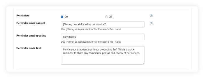 how to remind shopify customers for leaving a review or feedback 