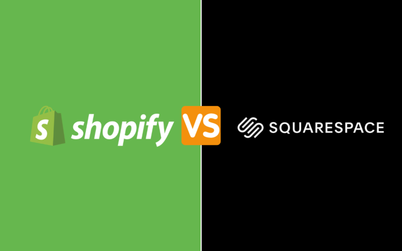 Shopify vs squarespace ecommerce platform comparison cover