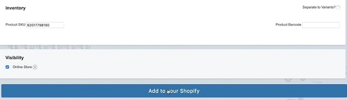 add products to shopify from alibaba