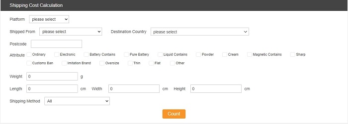 CJ dropshipping cost calculation 2021 