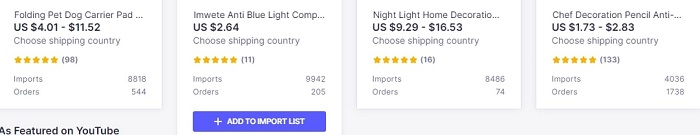 import Aliexpress products into Shopify using Oberlo
