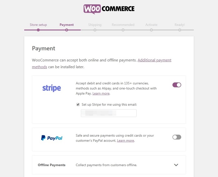 Shopify vs wooCommerce payments setup
