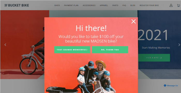 bike store example for shopify