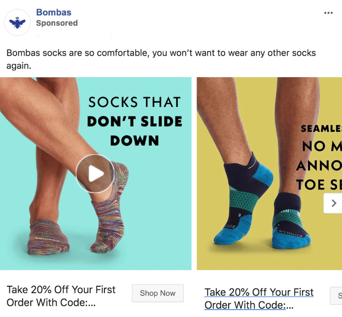 bombas facebook ad images