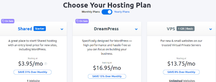 dreamhost hosting for WordPress eCommerce website