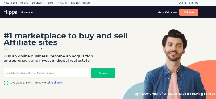 find ecommerce business for sale in flippa