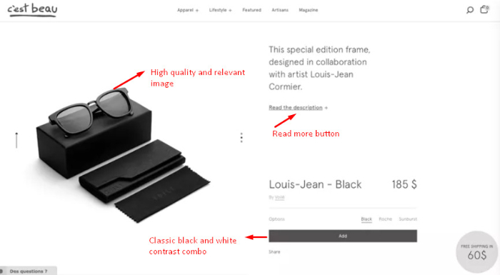 how to add a great product specifications in shopify 