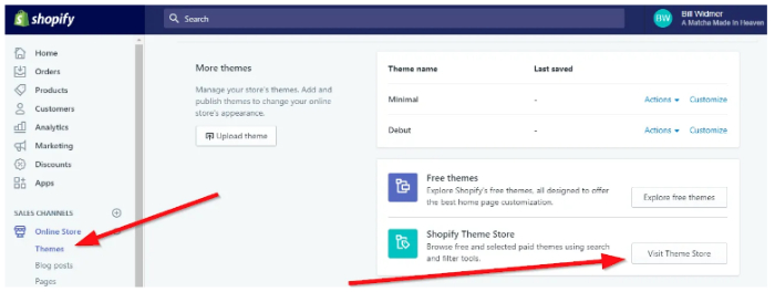 how to change shopify theme

