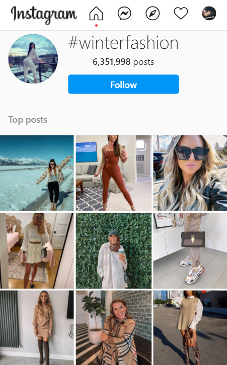 look for trends on instagram to dropship clothes 