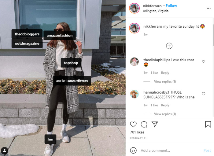 look up hastages on instagram to dropship clothes