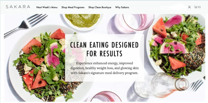 meal based ecommerce store example
