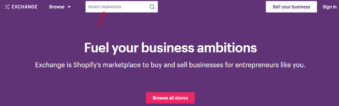 search businesses on exchange to find ecommerce business for sale