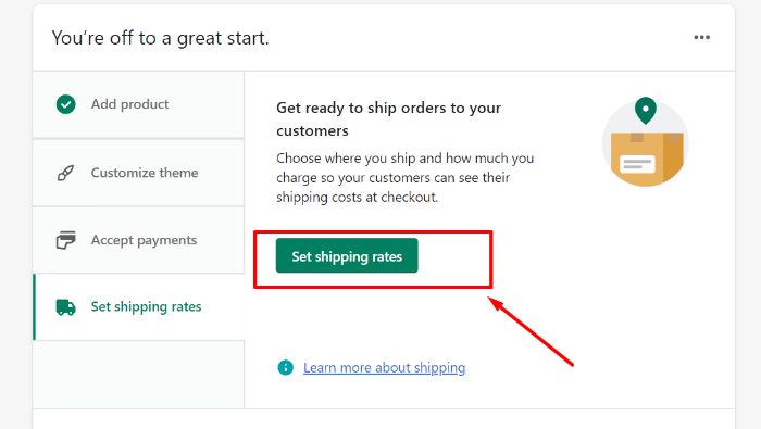 shipping rates in shopify