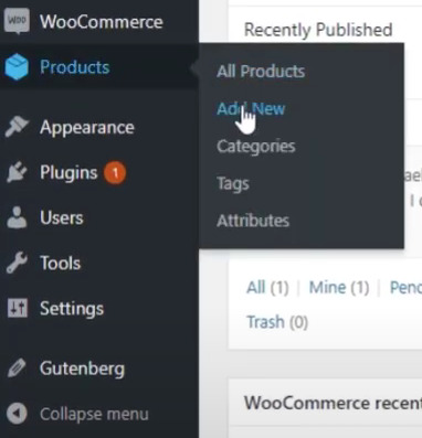 wordpress product section