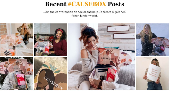 causebox social proof example