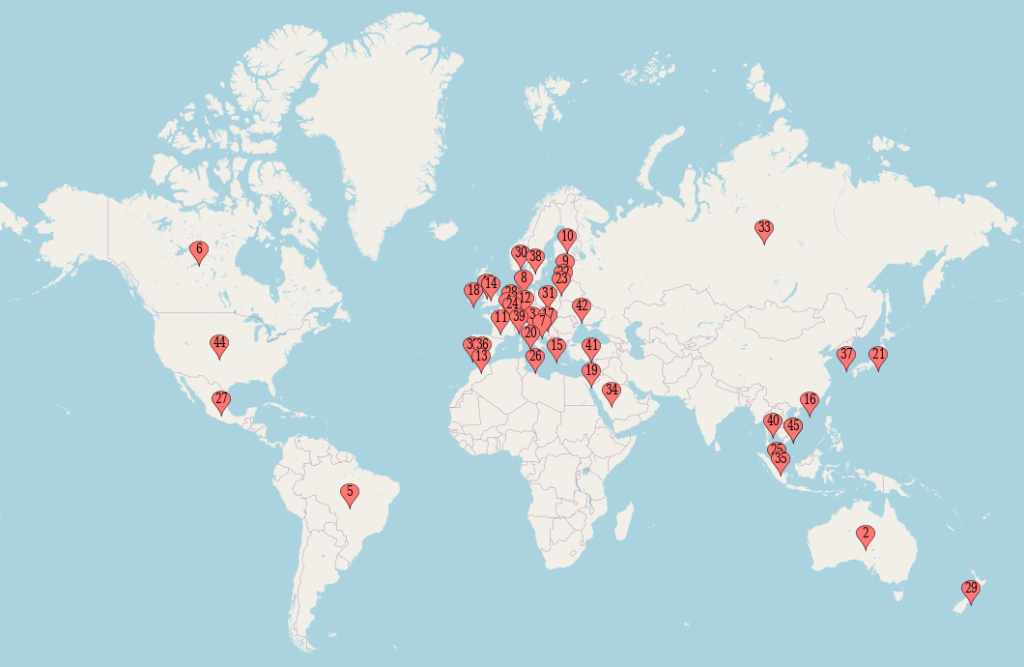 Countries support ePacket deliveries, world map ePacket support. Countries that support ePacket. ePacket Support areas.