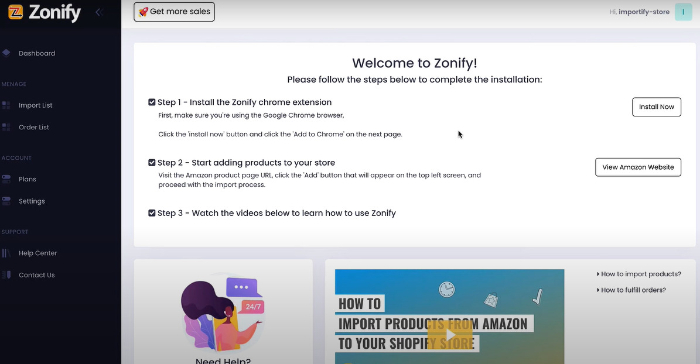 zonify dashboard