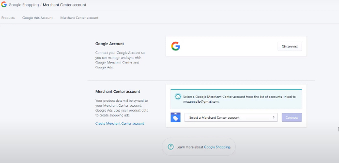 integrate google merchant account with the app