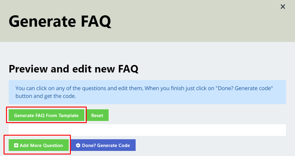 You get 2 options to generate FAQ page for your eCommerce business