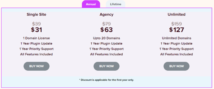 cost of azon press plugin