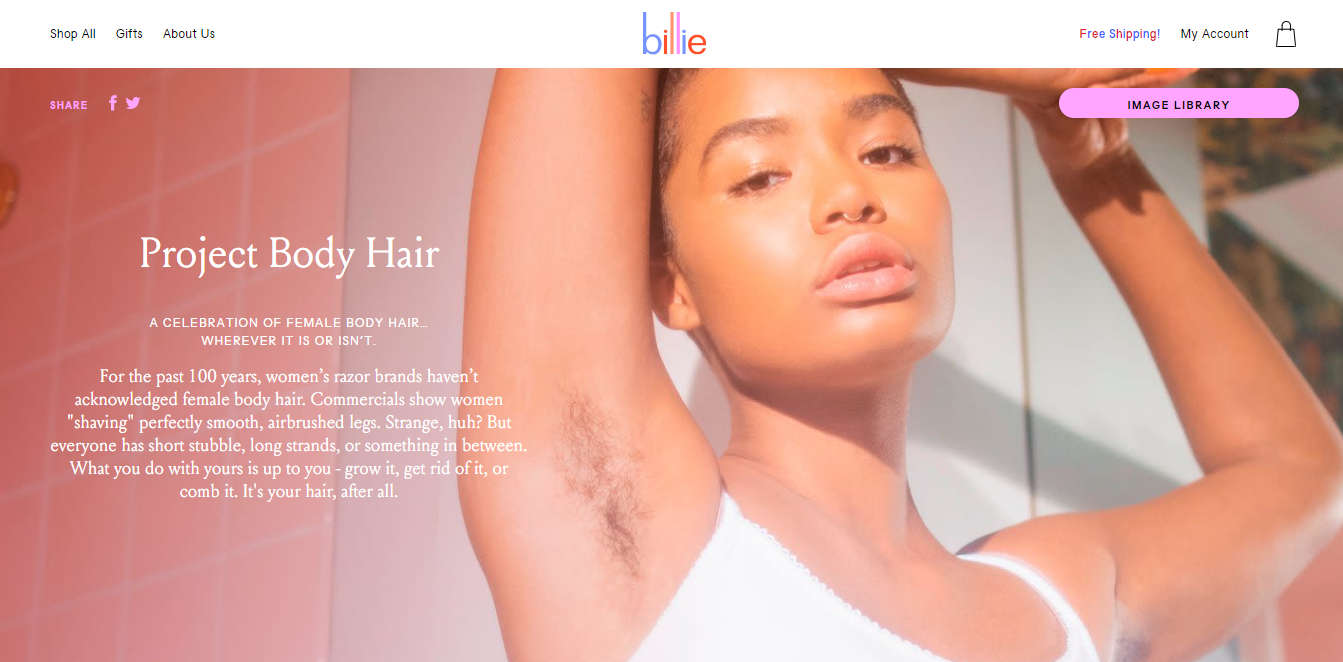 project body hair by billie