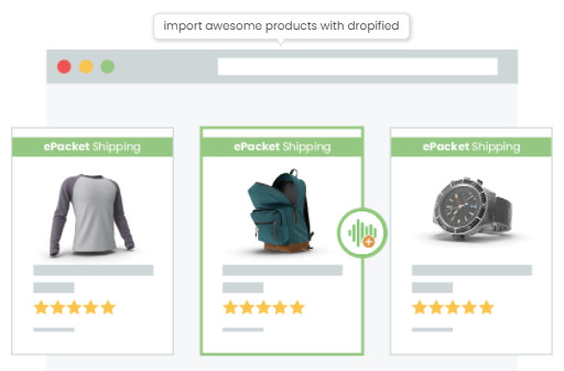 1 click product import via dropified