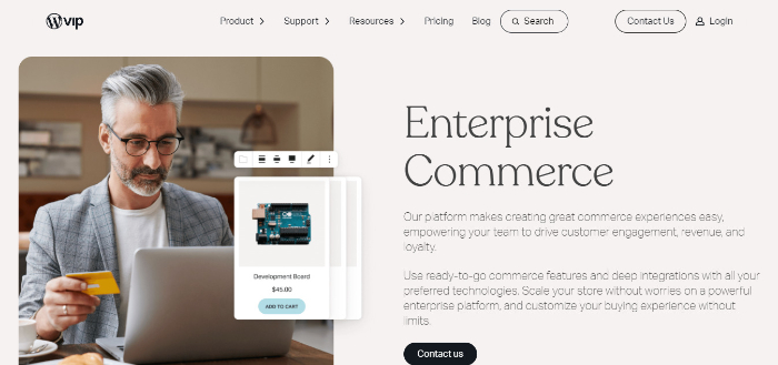 wordpress vip is the best solution for an enterprise level store