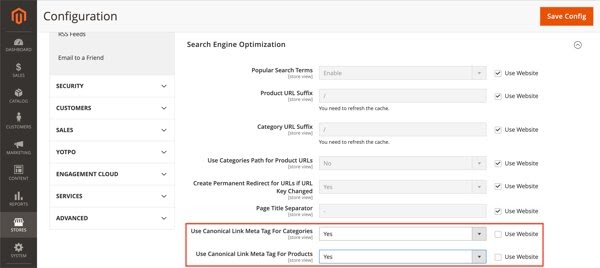 add canonical links to your store for better seo